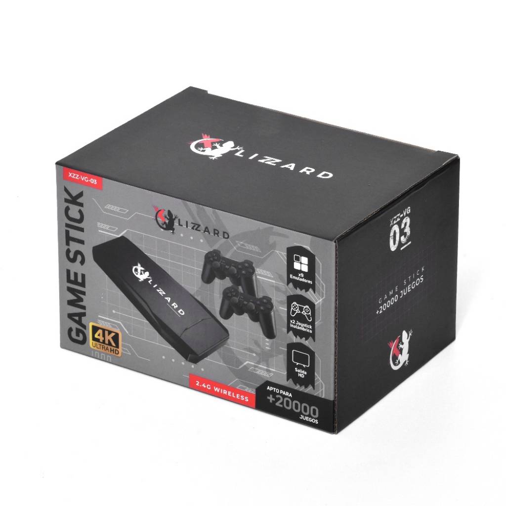 Consola Game Stick para TV XZZ-VG-03 con más de 20000 Juegos y Resolución 4K – X-Lizzard