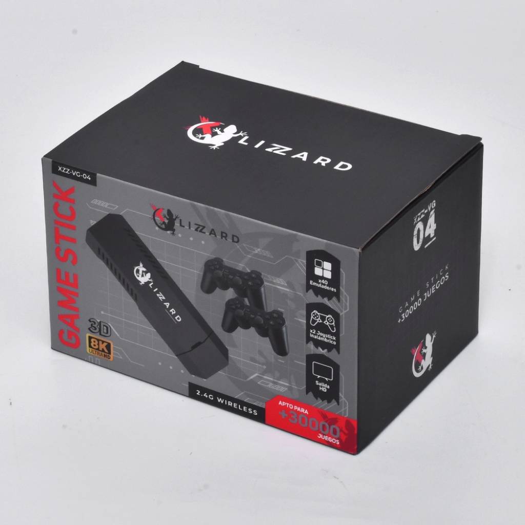 Consola Game Stick para TV XZZ-VG-04 con más de 30000 Juegos y Resolución 8K – X-Lizzard
