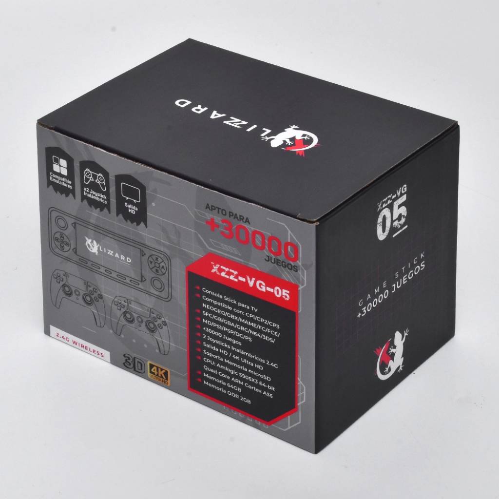 Consola Game Stick para TV XZZ-VG-05 con más de 30000 Juegos y Resolución 4K – X-Lizzard