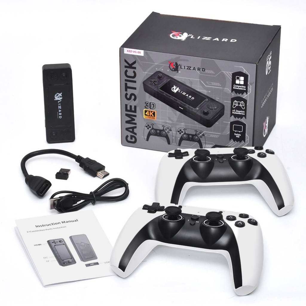 Consola Game Stick para TV XZZ-VG-05 con más de 30000 Juegos y Resolución 4K – X-Lizzard