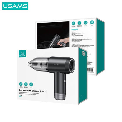 Aspirador Portátil 6 en 1 | Succión, Inflador, Soplador y Más | 6000Pa | 4000mAh USAMS ZB291