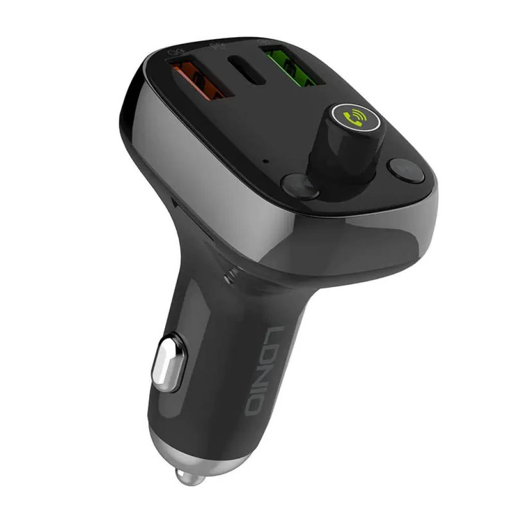 Cargador de Auto LDNIO C704Q - Transmisor FM Bluetooth