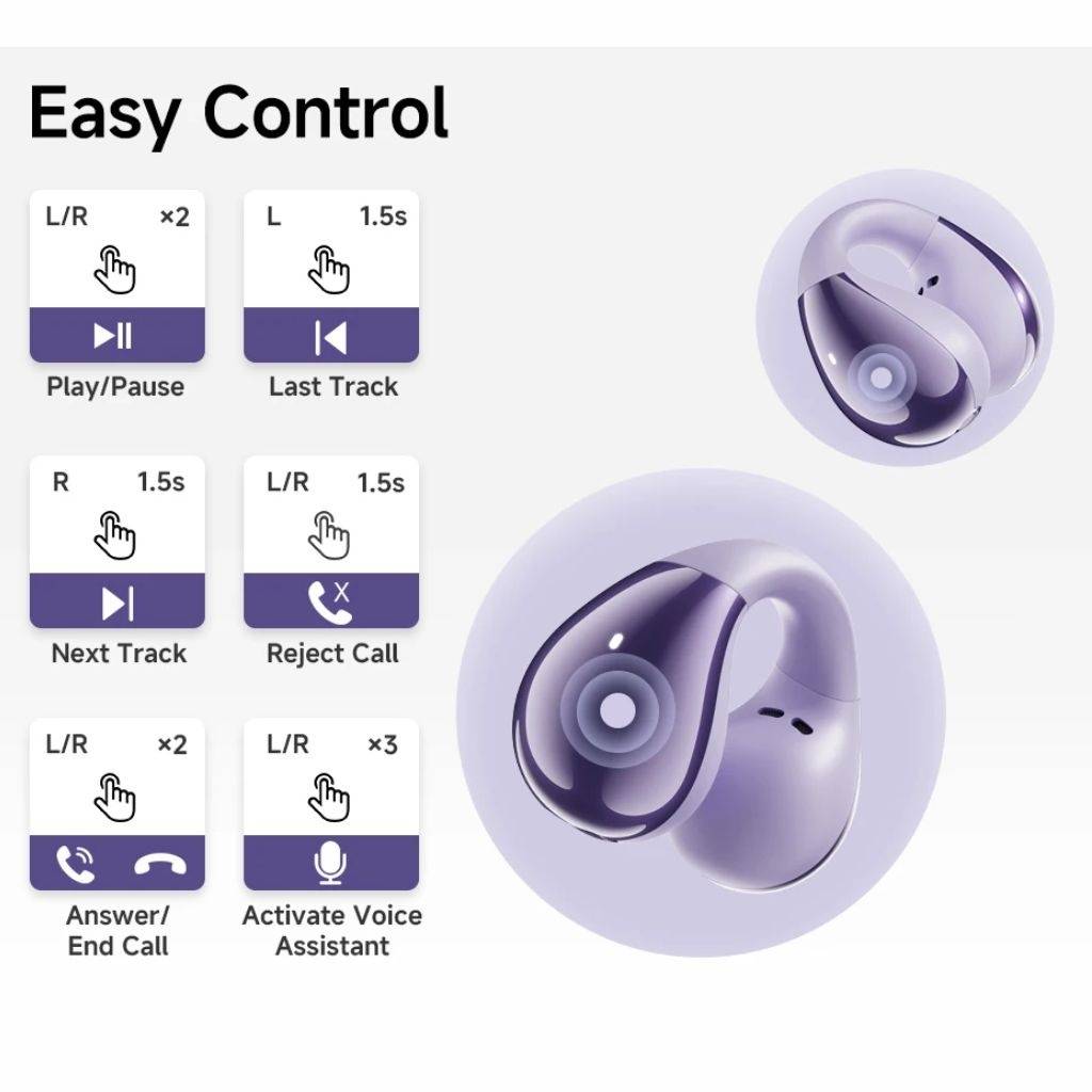 Auriculares Inalámbricos QCY Crossky C30 OWS - Escucha Segura y Cómoda