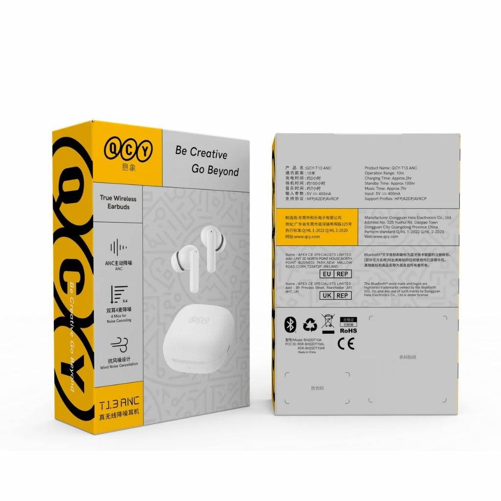 Auriculares Inalámbricos QCY T13 ANC - Cancelación de Ruido Activa