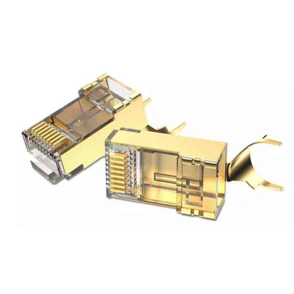 Plug RJ45 Vention Cat.8 FTP - Conexión Ultra Rápida