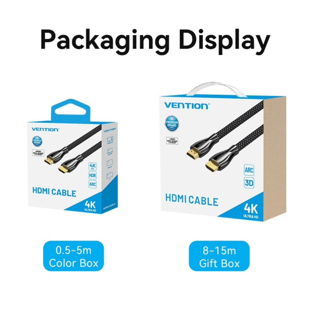 Cable HDMI Vention - 4K Ultra HD en Aluminio