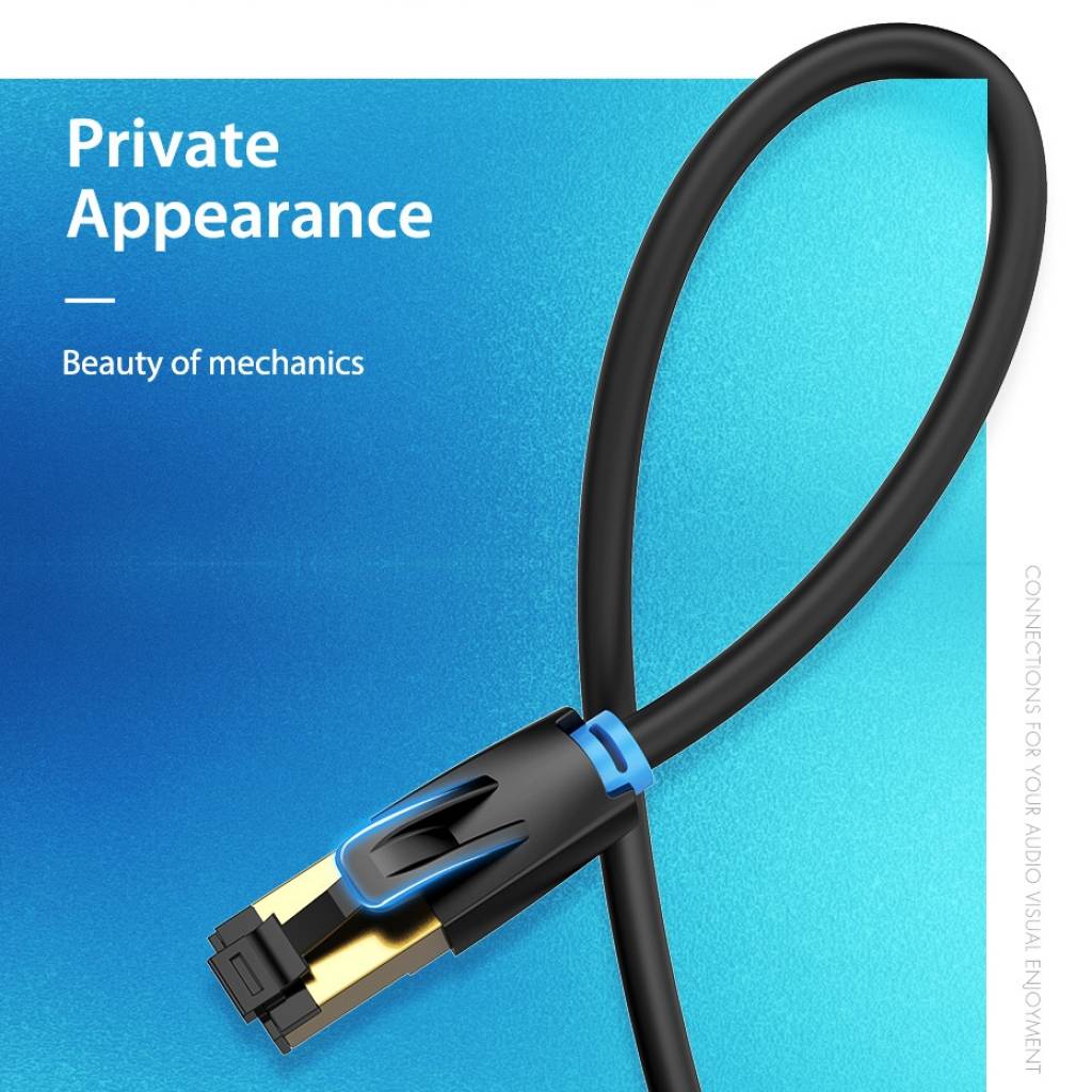 Cable de Red Vention Cat.8 SFTP - Blindaje Total contra Interferencias