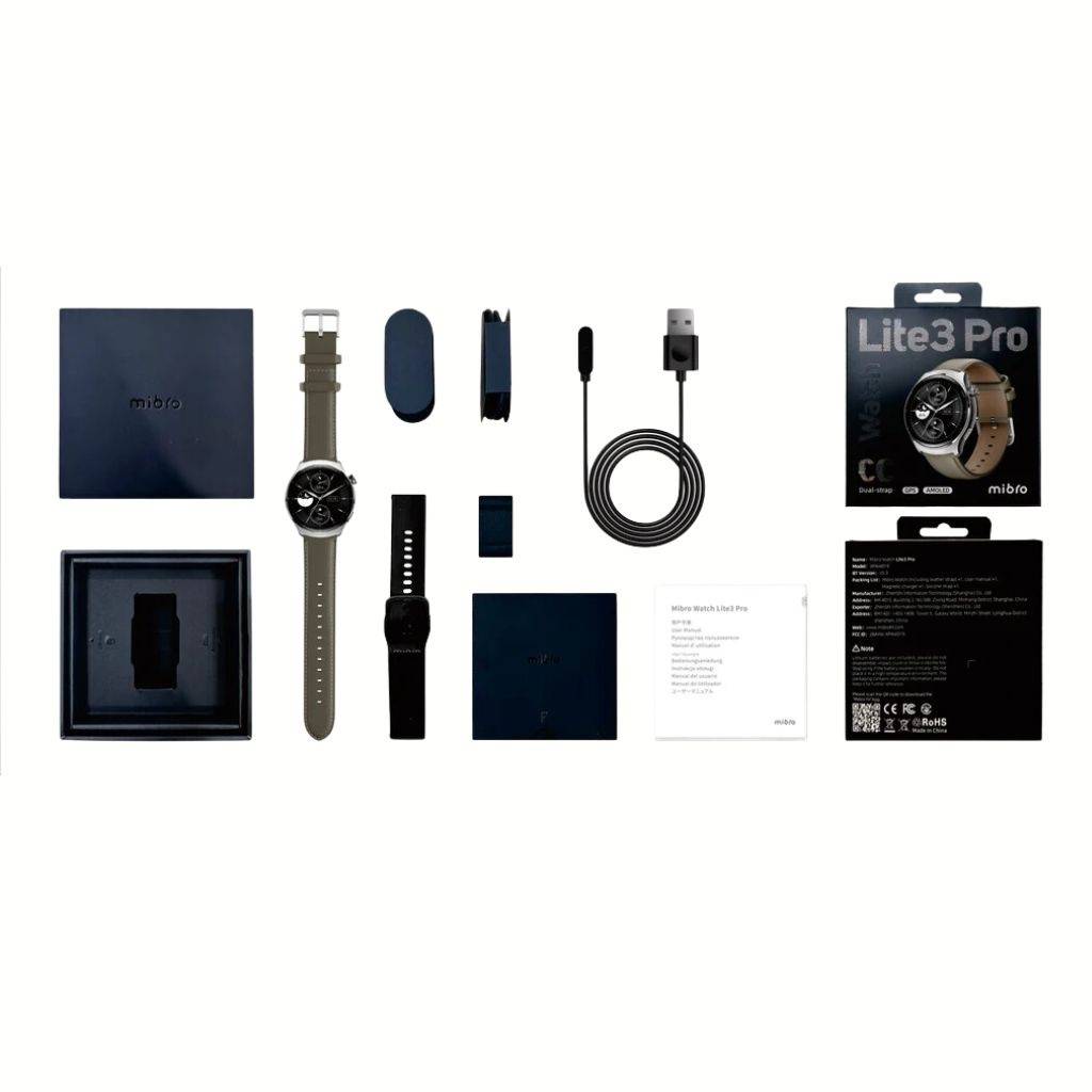 Smartwatch Mibro Lite 3 Pro 1.3" 350mAh C/2 Mallas by Xiaomi