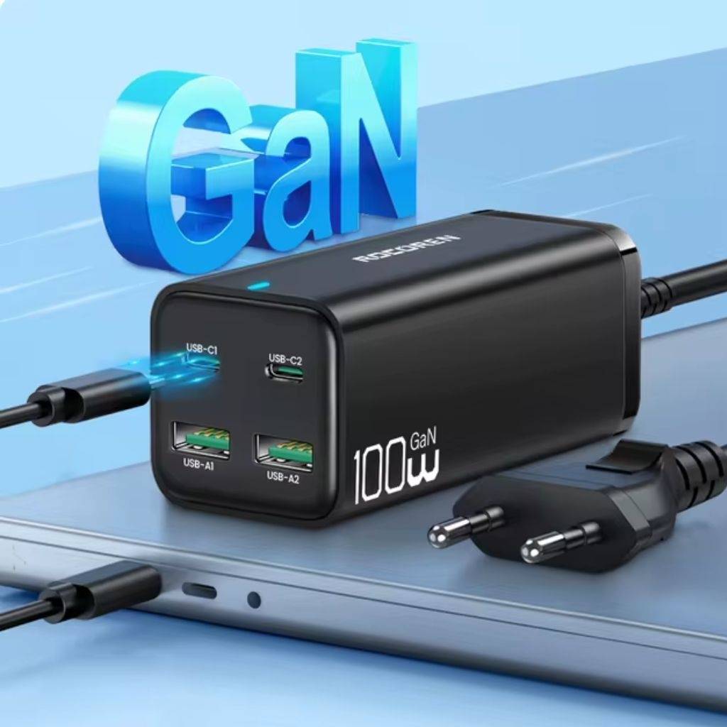 Cargador de Escritorio Vention GaN - Carga Ultra Rápida 100W