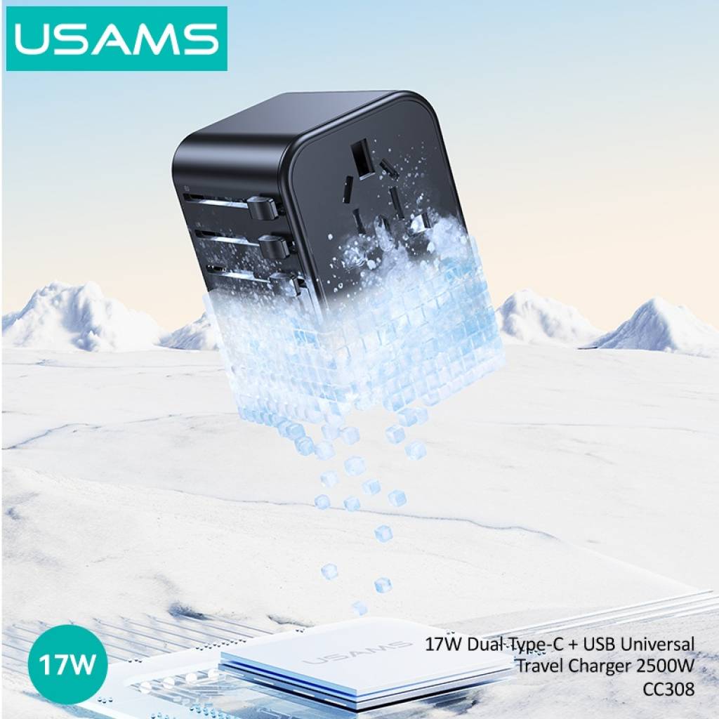 Cargador de Viaje USAMS - Universal con Carga Rápida 70W