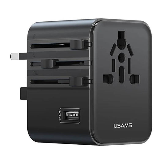 Cargador de viaje 17W Dual USB-C + USB A CC308 USAMS