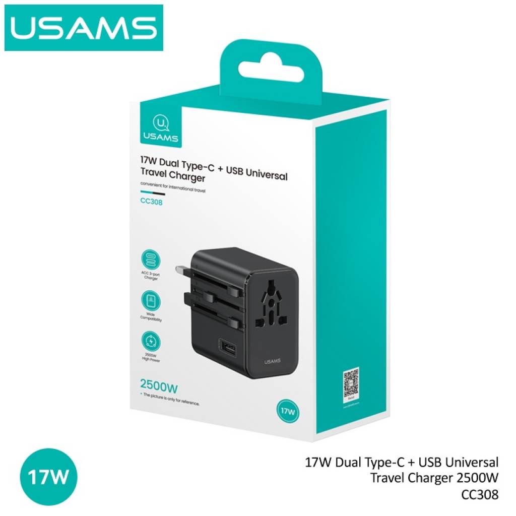 Cargador de Viaje USAMS - Universal con Carga Rápida 70W