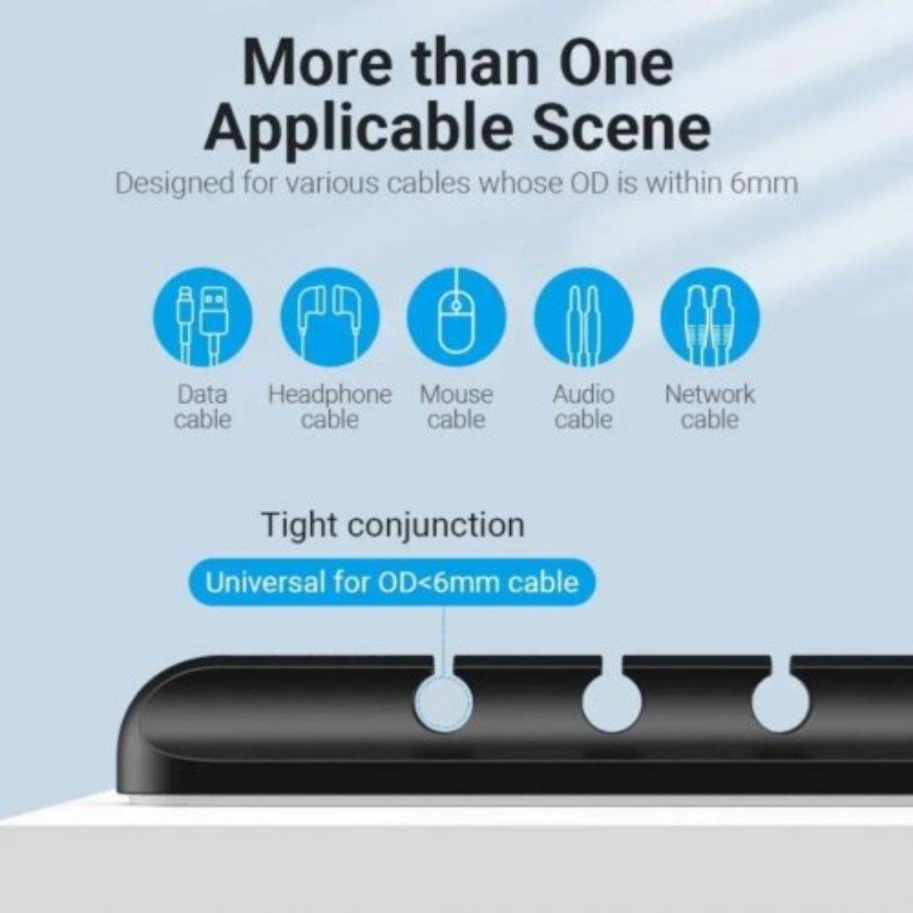 Organizador de Cables Vention KBTB0 - Escritorio Ordenado y Eficiente