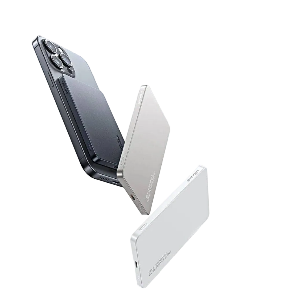 Power Bank USAMS Magnético - Carga Rápida Inalámbrica 15W
