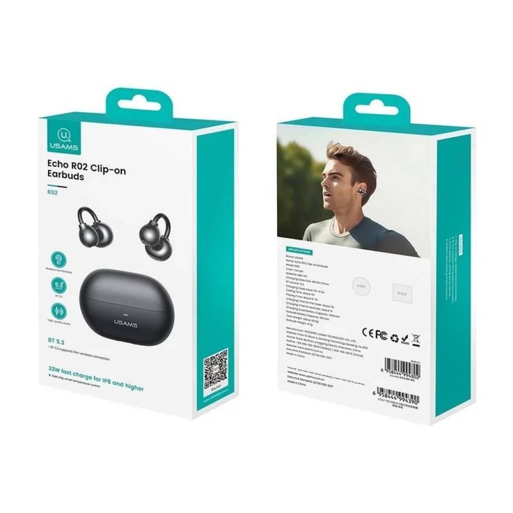 Auriculares Inalámbricos USAMS Echo R02 - Sonido de Alta Fidelidad