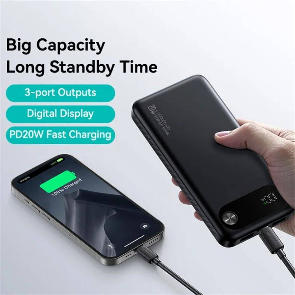 Power Bank USAMS 10.000mAh - Carga Rápida PD20W