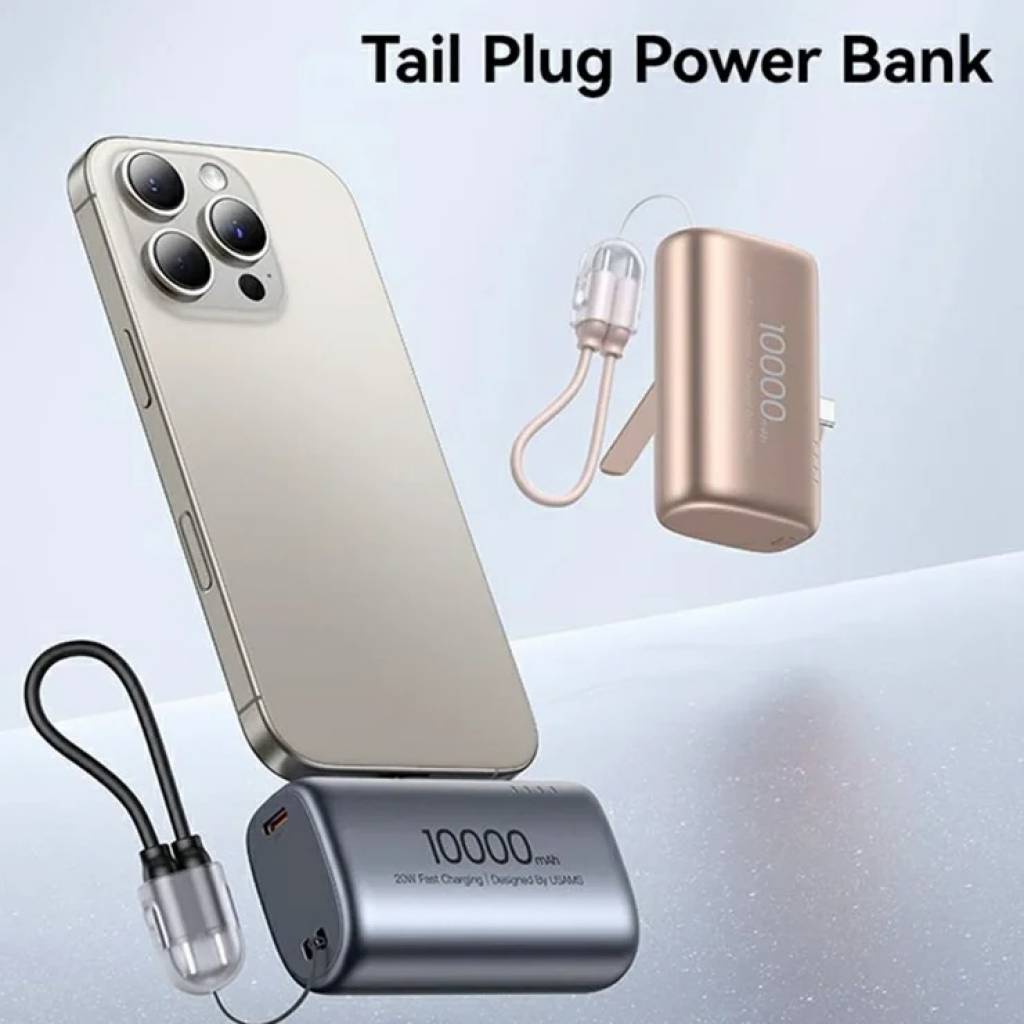 Power Bank USAMS Mini PB80 - Carga Rápida 20W