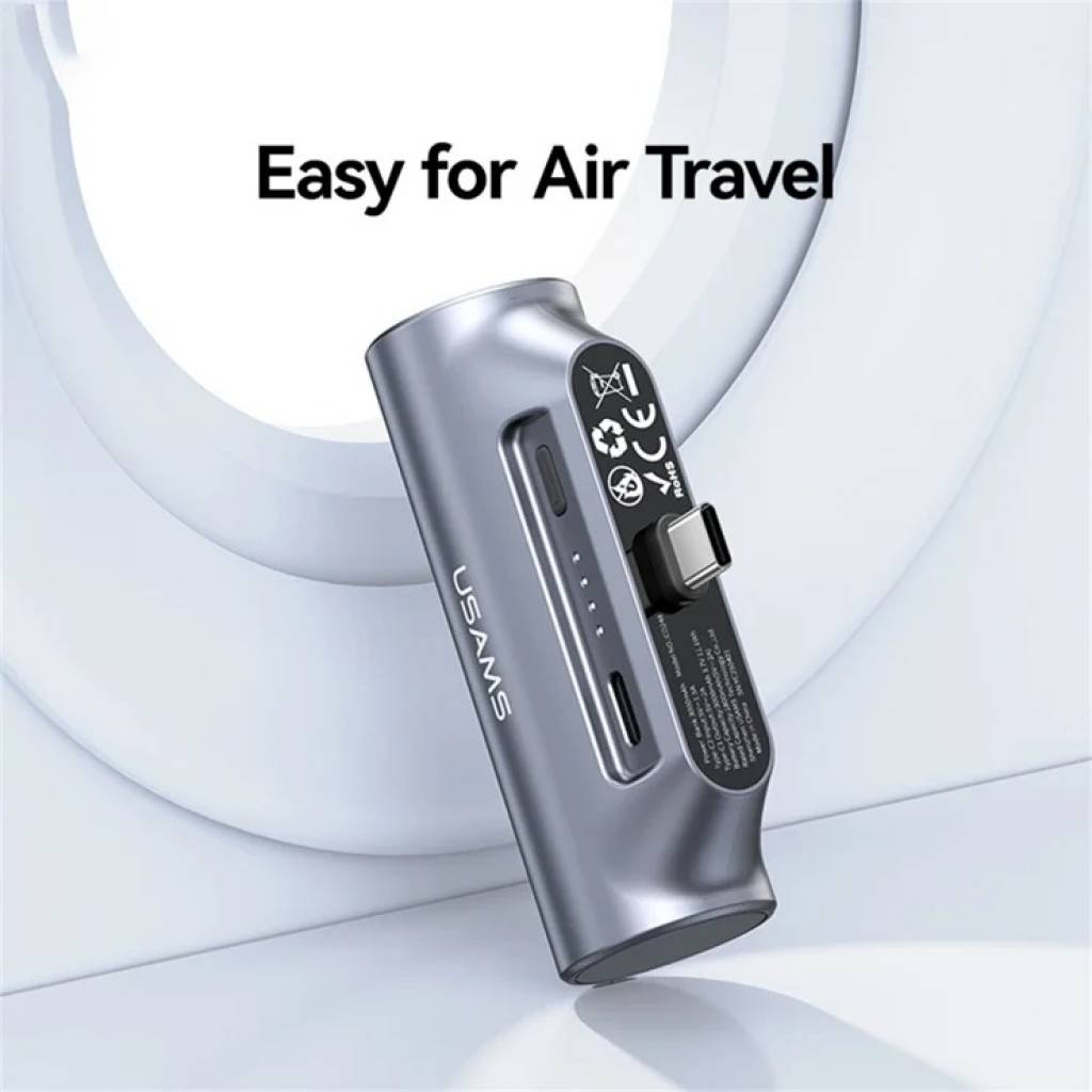 Power Bank USAMS Mini 3.000mAh - Carga Rápida PD20W