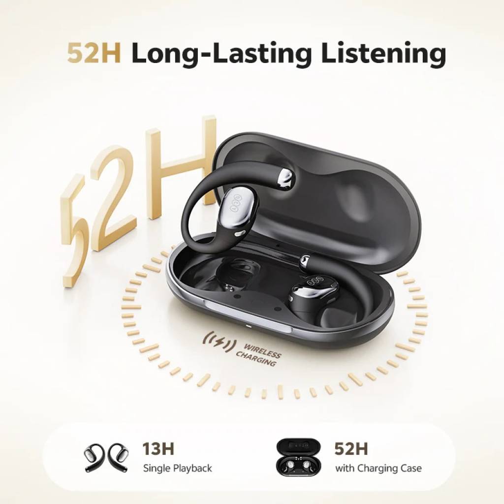 Auriculares Inalámbricos QCY Crossky R70 OWS - 52 Horas de Música