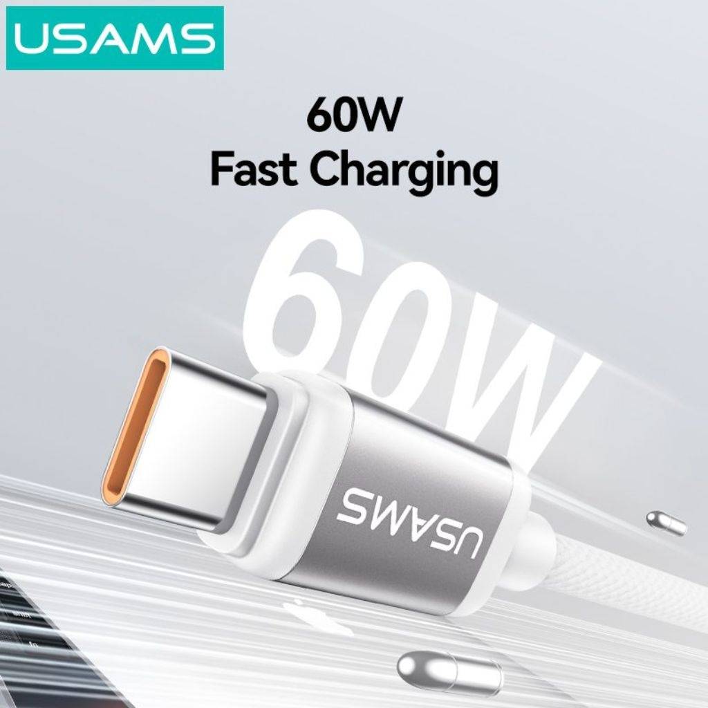 Cable USB-C USAMS Bicolor - Carga Rápida 60W