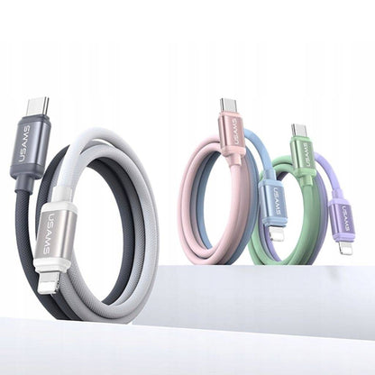 Cable de Datos USB C a Lightning Bicolor PD 30W 1.2M SJ757 USAMS