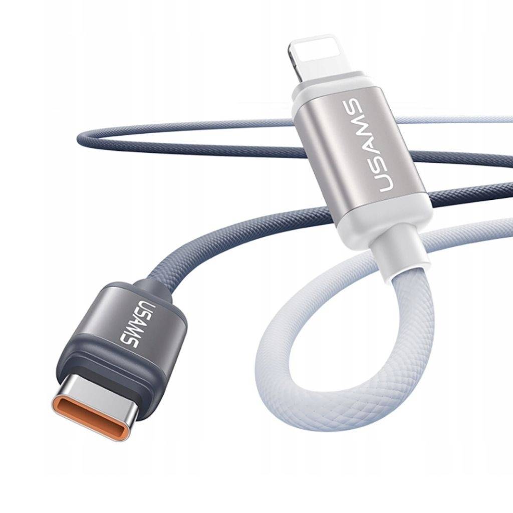 Cable USB C a Lightning USAMS Bicolor - Carga Rápida 30W