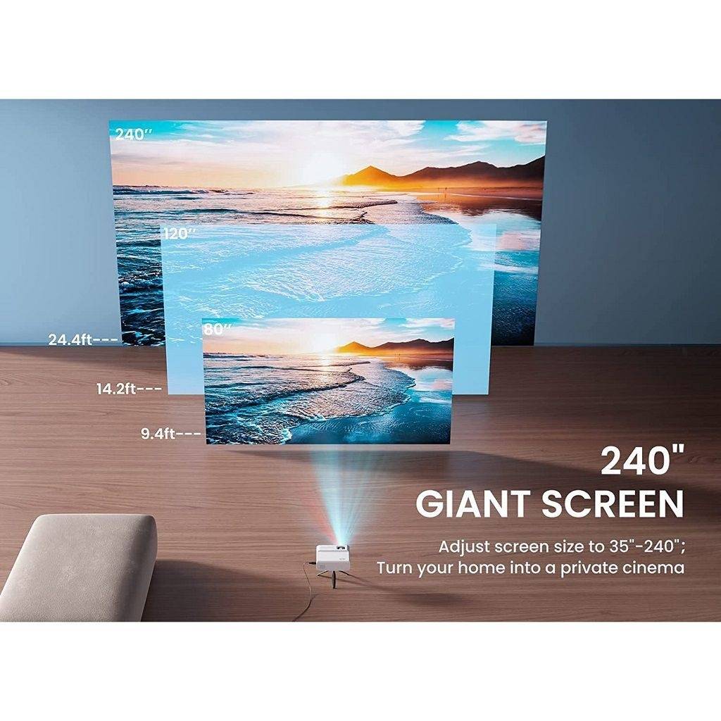 Proyector Sunsparks 500W c/Tripode y Pantalla 100" 600p AOSP Vankyo