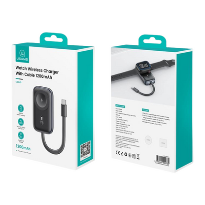 Cargador Inalámbrico Power Bank para Apple Watch 1200mAh CD245 USAMS