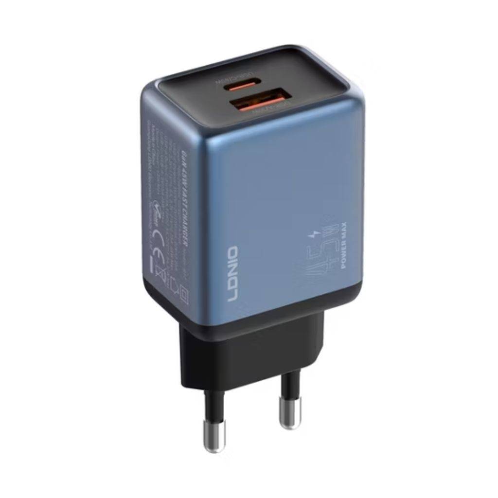Cargador de Pared LDNIO Q12 45W - Carga Rápida GaN Universal