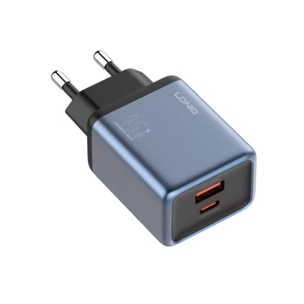 Cargador de Pared LDNIO Q12 45W - Carga Rápida GaN Universal