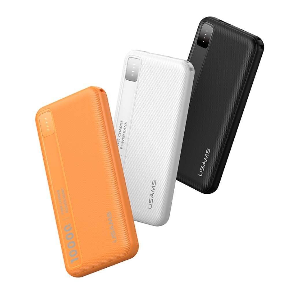 Power Bank USAMS 10.000mAh - Carga Rápida con Doble Puerto