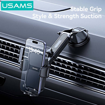 Soporte Vehicular c/Ventosa 4.5 a 6.9" ZJ086 Negro USAMS