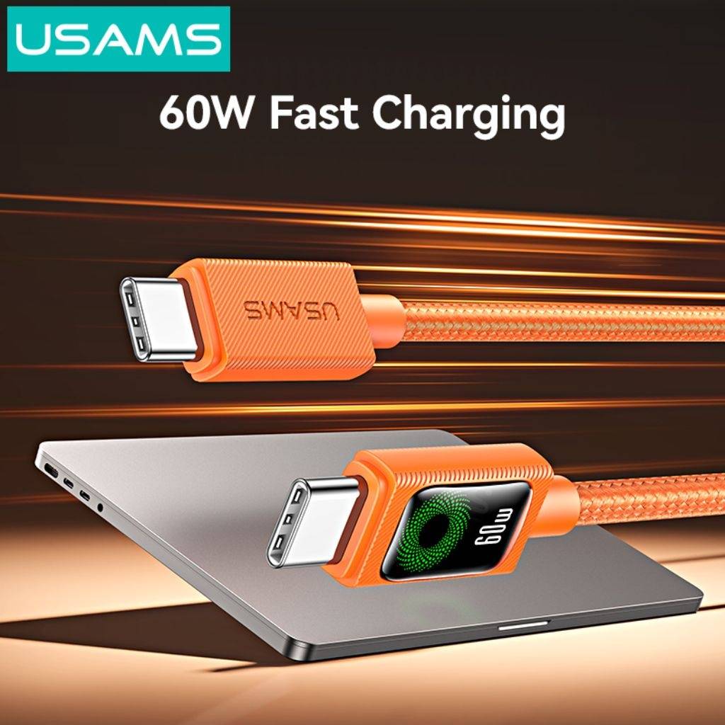 Cable USB-C a USB-C USAMS U92 - Carga Rápida 60W