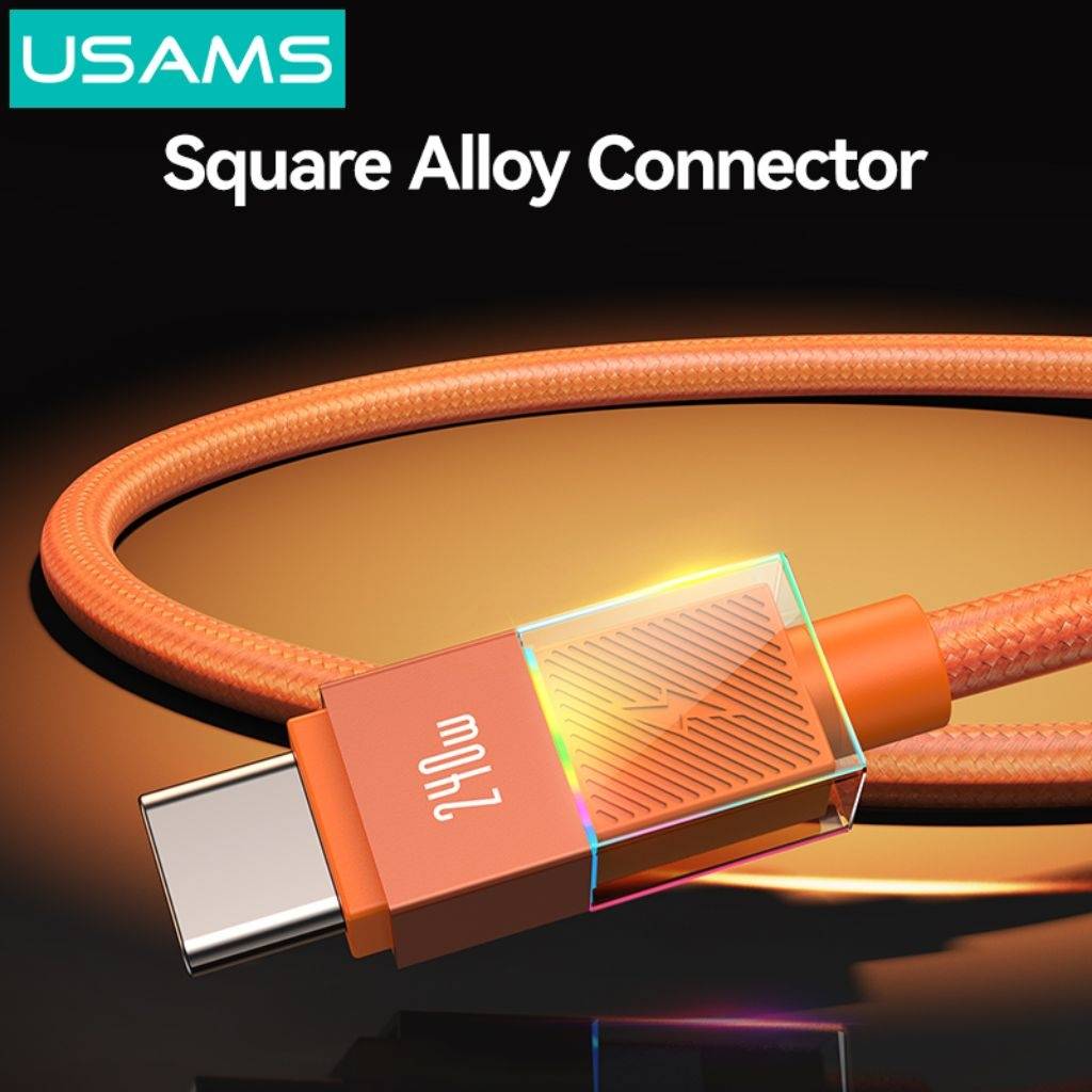 Cable USB-C USAMS SJ775 - Carga 240W con Luces LED