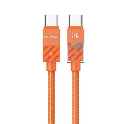 Cable de Datos USB C a USB C SJ775 240W 1.2m Luces de Colores U93 USAMS