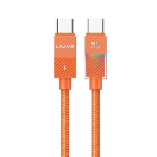 Cable de Datos USB C a USB C SJ775 240W 1.2m Luces de Colores U93 USAMS