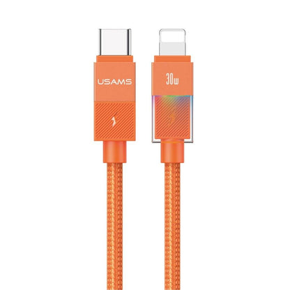 Cable de Datos USB C a Lightning SJ776 30W 1.2m Luces de Colores U93 USAMS