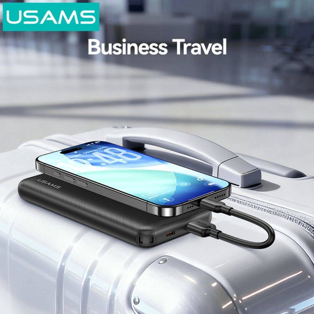 Power Bank USAMS 10.000mAh - Carga Rápida 22.5W