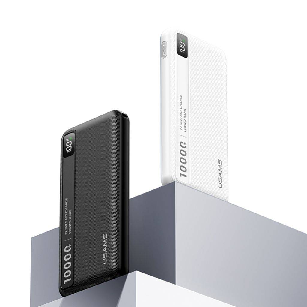 Power Bank USAMS 10.000mAh - Carga Rápida 22.5W