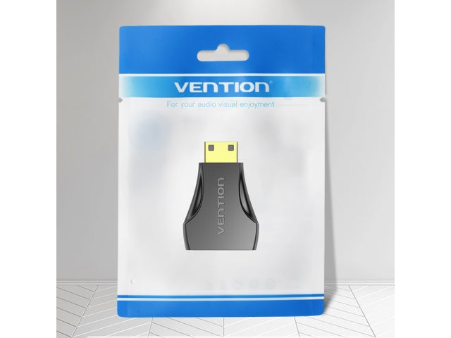 Adaptador Mini HDMI Macho a HDMI Hembra Negro Vention AISB0