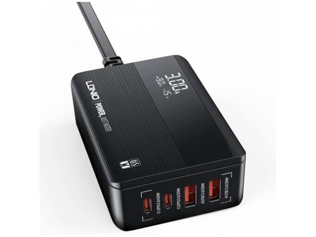 Cargador de Pared LDNIO 4 Puertos - Carga Rápida 65W