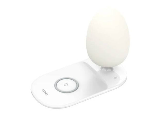 Lámpara de escritorio con carga rápida inalámbrica 15W Blanco LDNIO Y3