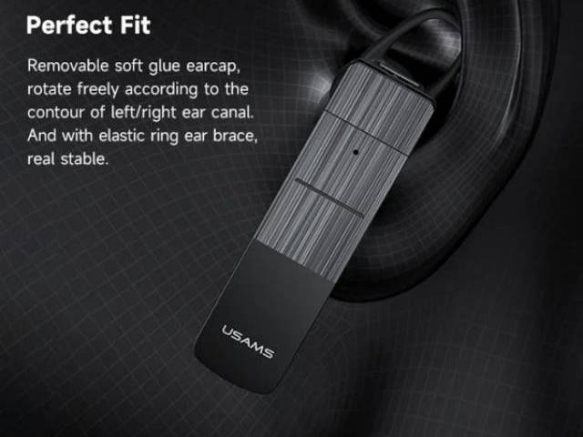 Auricular Bluetooth Negro Mono USAMS BT2