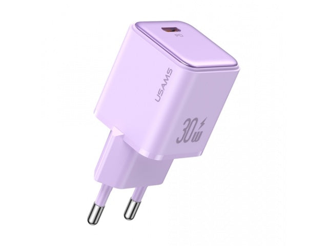 Cargador Pared 30W PD Carga Rápida Negro USAMS CC186