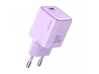 Cargador Pared 30W PD Carga Rápida Negro USAMS CC186