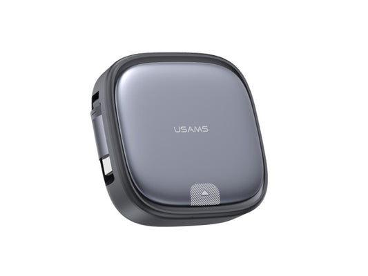 Cable de Datos C/Box 8 Pines Tipo C a Tipo C 60W 1M Gris U87 Carga Rápida USAMS SJ650