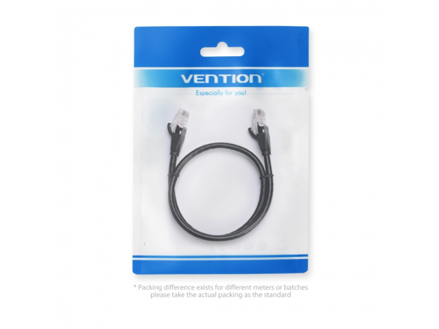 Cable de Red Cat.6 UTP / Negro / Vention