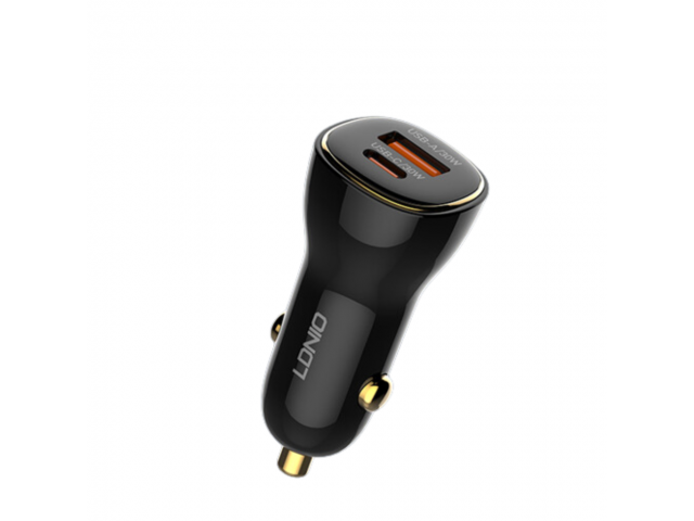 Cargador de Auto LDNIO C103 - Carga Rápida 60W