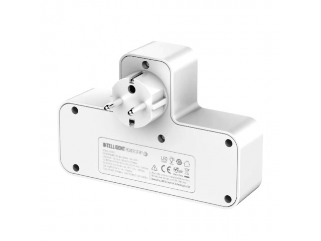 Cargador Pared c/2 Enchufes Dual QC3.0+USB PD Blanco LDNIO SC2337