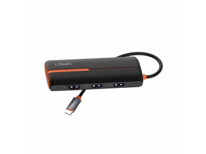 Expansión HUB 6 en 1 Tipo C USB C + USB 2.0 + 3 USB 3.0 + RJ45 Ethernet LDNIO